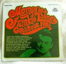 Memories of Frankie Laine's Greatest Hits 1967 Mercury Wing POP Sealed LP