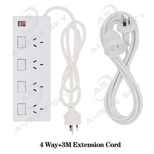 Surge Protector Power Board 4/6 Outlets USB Port Overload Protection Power Strip - Picture 30 of 36