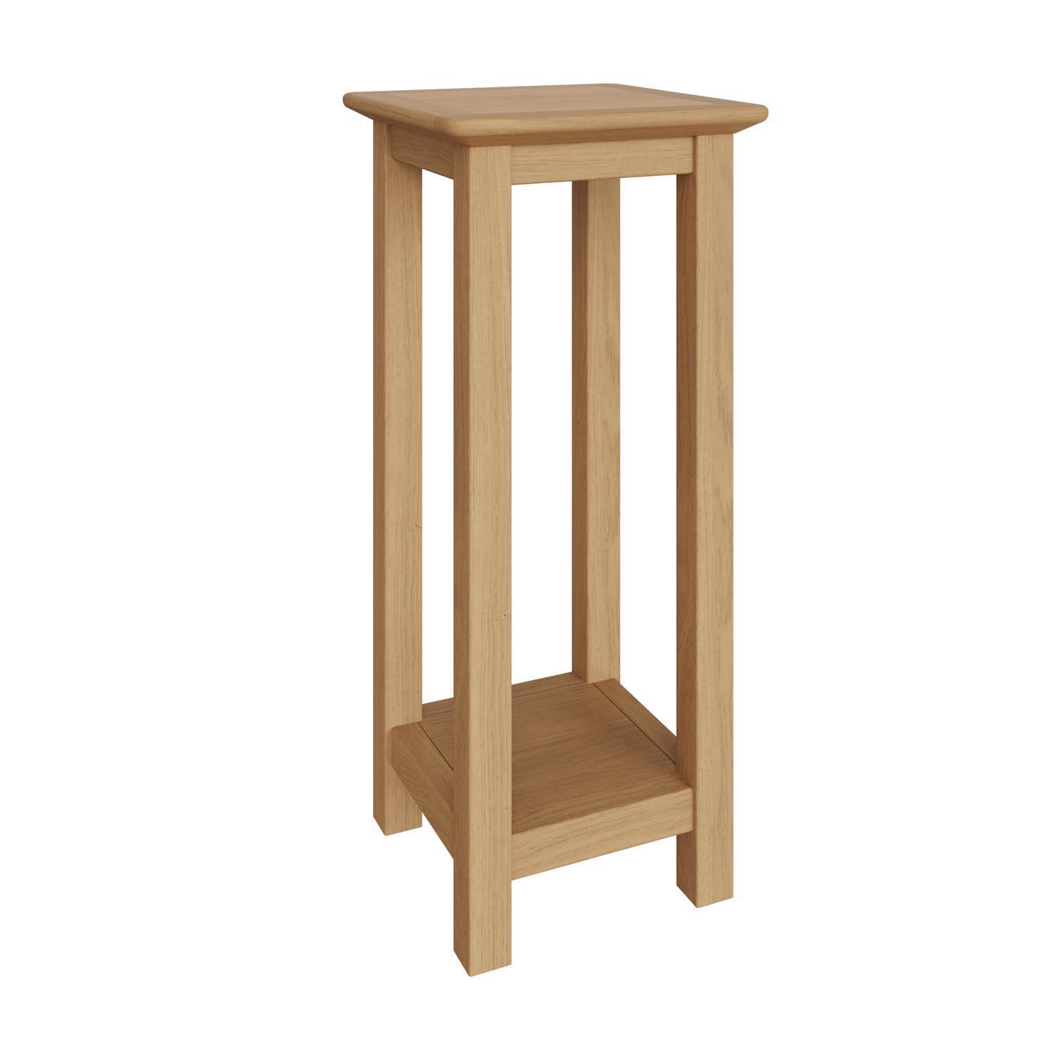 Assembled Side End Lamp Table Natural Solid Oak Living Room Furniture