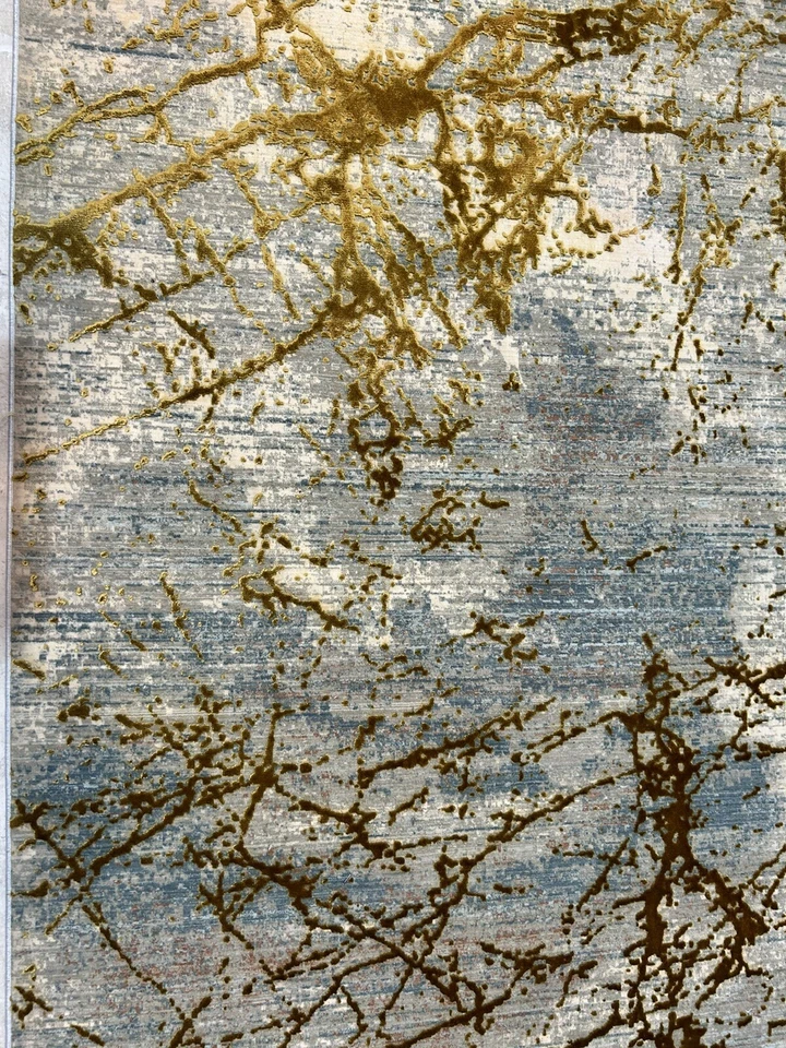 Tapete de área grande de luxo tapetes de bambu e seda para quarto sala de estar - Imagem 3 de 4