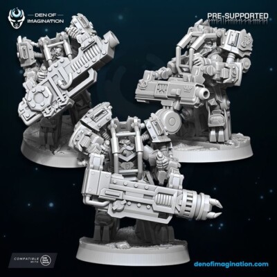 Set of 3 Kazaroth Stone Crushers -Den of Imagination/Sci-fi/Table top Miniatures