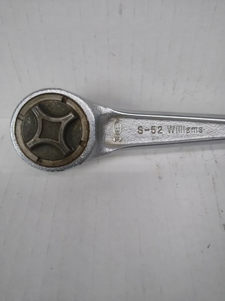 Vintage J.H. Williams 1/2" Drive Ratchet S-52 Superratchet Made in USA - Image 3 of 4