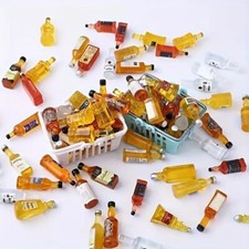 Dollhouse Miniature Drink Bottles Adorable 1/12 Scale Set of 5