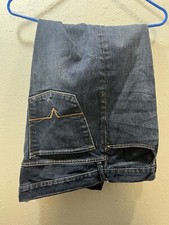 Guess Premium Cliff Men's Size 38x30 Blue Bootcut Dark Wash 100% Cotton Jeans