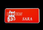 Hooters Uniform Sara Name Tag Pin Halloween costume xtra bar maid cheerleader — photo 2