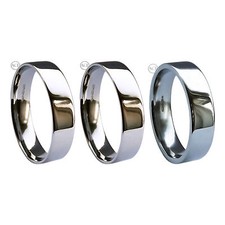 6mm 950 Palladium Hochzeit Bänder Ringe Schwer Extra Flach Court Profil UK Hm