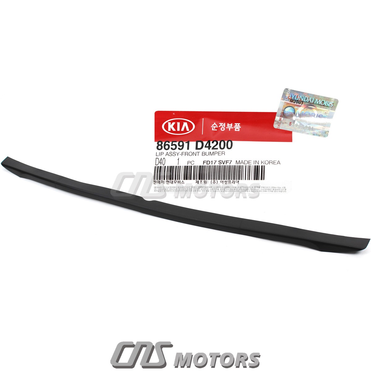 GENUINE Front Bumper Lip Spoiler for 16-18 Kia Optima 2.4L EX