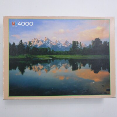 MB 4000 Puzzle Very Rare Vintage 1989 David Muench Photo Reflets Green Box New