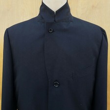 Rare Vtg Comme Des Garcons Homme Plus Black Polyester 1/2 Lined Blazer M Jpn EUC