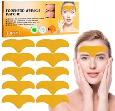 10x Anti Falten Stirn Pad Forehead Wrinkle Patches Facial Patches Anti Aging Neu
