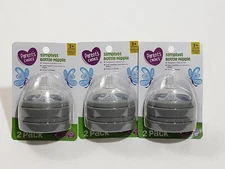 Parent's Choice Simplyst Bottle Nipple 3+Months Medium Flow Lot Of 3