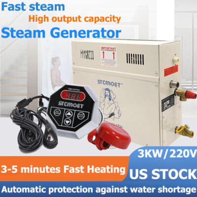 3KW Sauna Steam Generator Shower Bath Spa Generador de vapor para Sauna NEW
