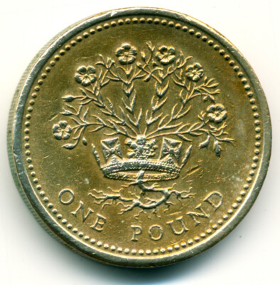 #ad GROßBRITANNIEN: 1 Pound 1991 Northern Ireland Blooming flax EUR 14.95