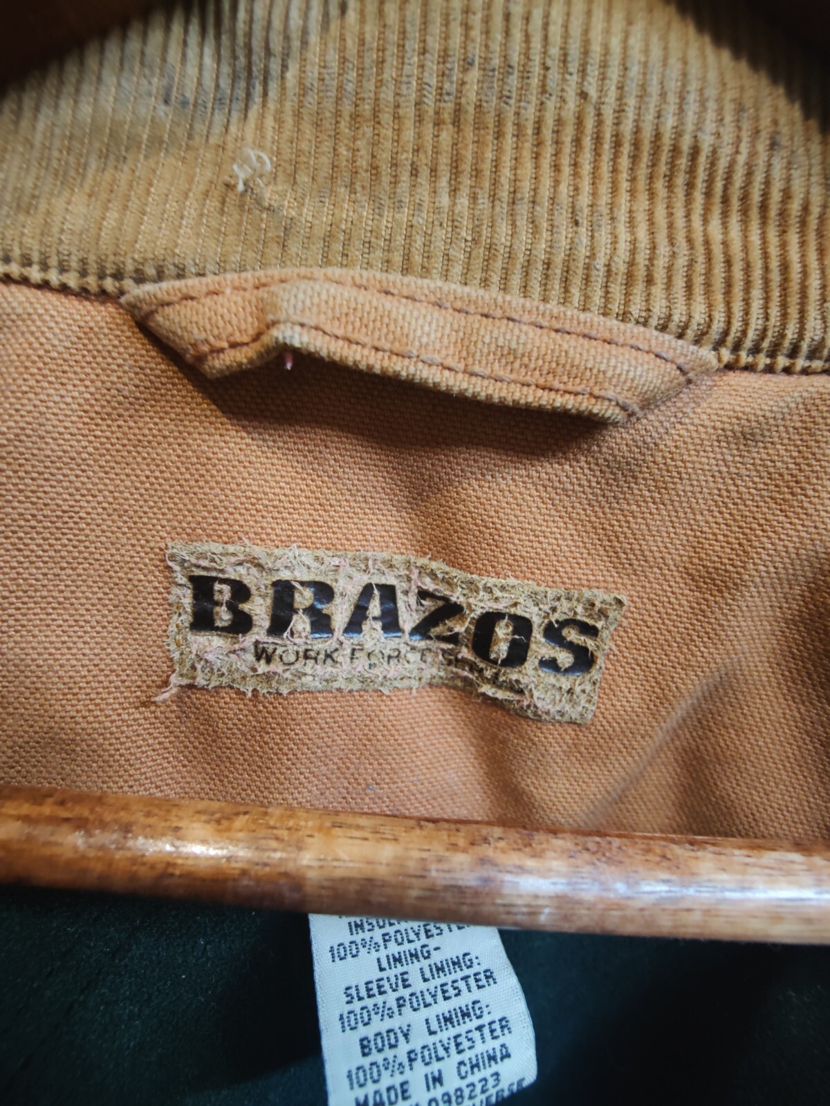 Brazos Work Force Distressed Canvas Work Jacket M… - image 14