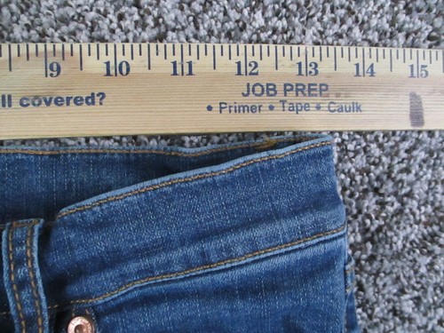 Ann Taylor LOFT Jeans Womens 0 Blue Denim Slim Straight Low Rise Retro 26x27 - Picture 8 of 14