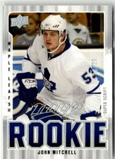 2008-09 Upper Deck MVP Super Script John Mitchell Rookie 8/25 Toronto Maple