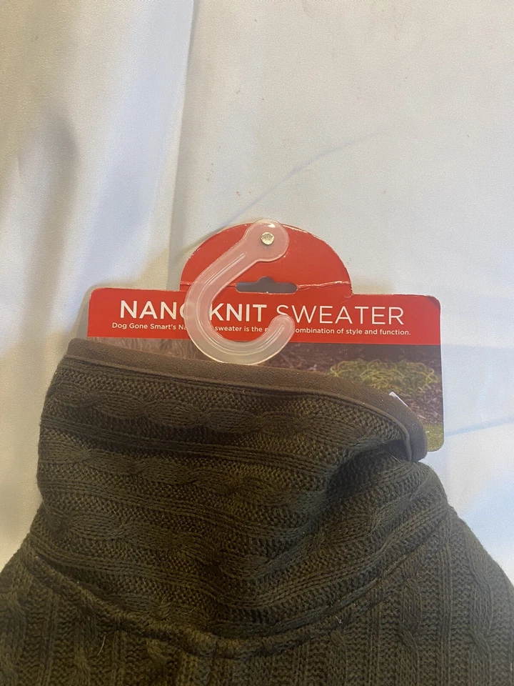 Dog sweater brown nano Warm Dog Clothing size 20” new - Image 2 of 4
