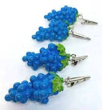 Vintage picnic table weights grapes Tablecloth weights