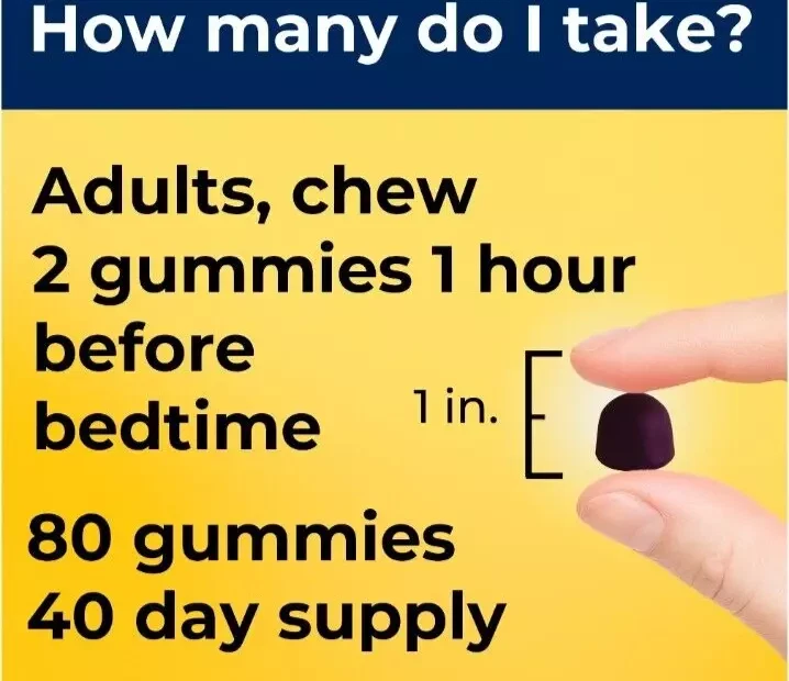 Gomitas Nature Made Melatonina 10 mg 80 quilates - Ayuda para dormir de fuerza máxima, liberación de tiempo Foto 4 de 4