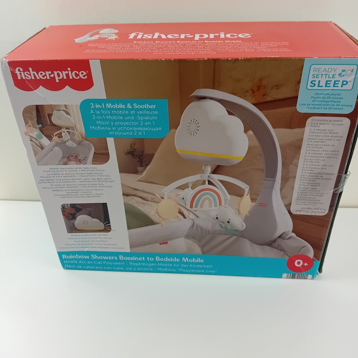 Proyector Relajante Nube Relajante Fisher Price Móvil Nubes Hora
