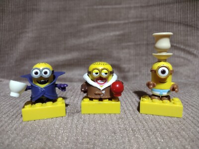 Minions Mega Bloks Minifigures Lot Of 3