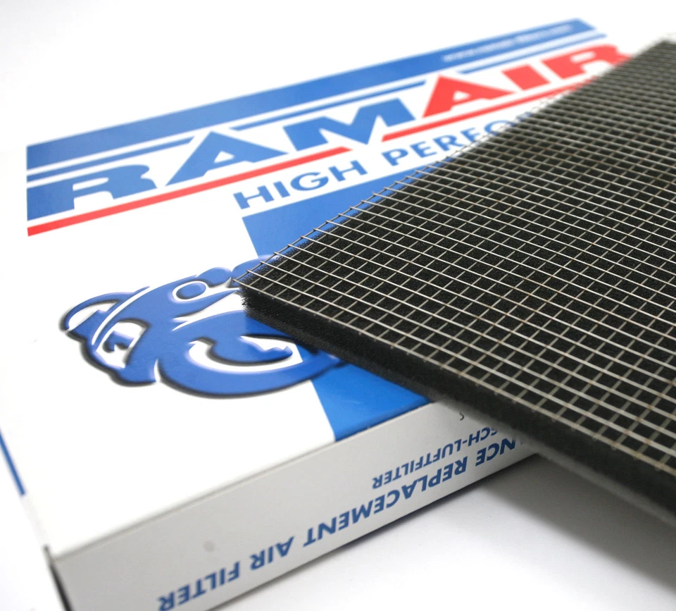 2 x RAMAIR Air Filter Foam Material + Cage Mesh Large - Scooter Motorcycle Quad