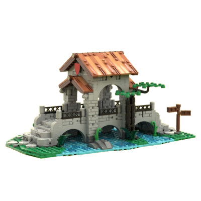 Bridge Expansion für Medieval Castle Series Building Toys 743 teile Spielzeug