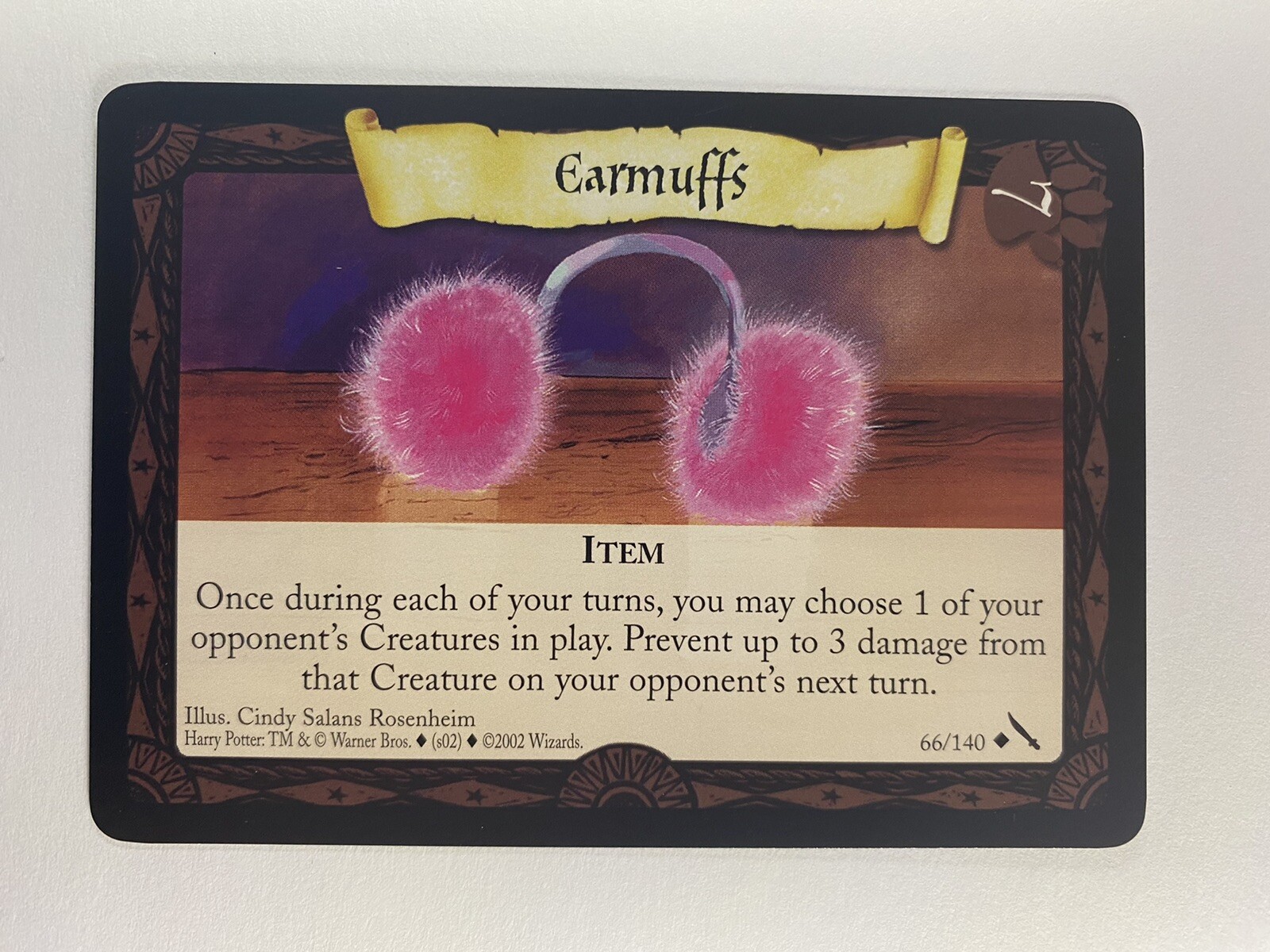 Harry Potter TCG Earmuffs 66/140 Chamber of Secrets WOTC Pack Fresh