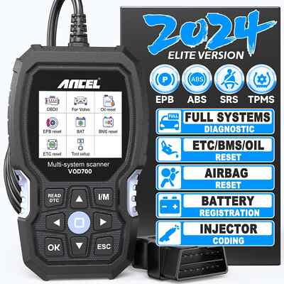 OBD2 Scanner Fits for Volvo Car Code Reader ABS Bleeding Injector Oil Reset OBD2