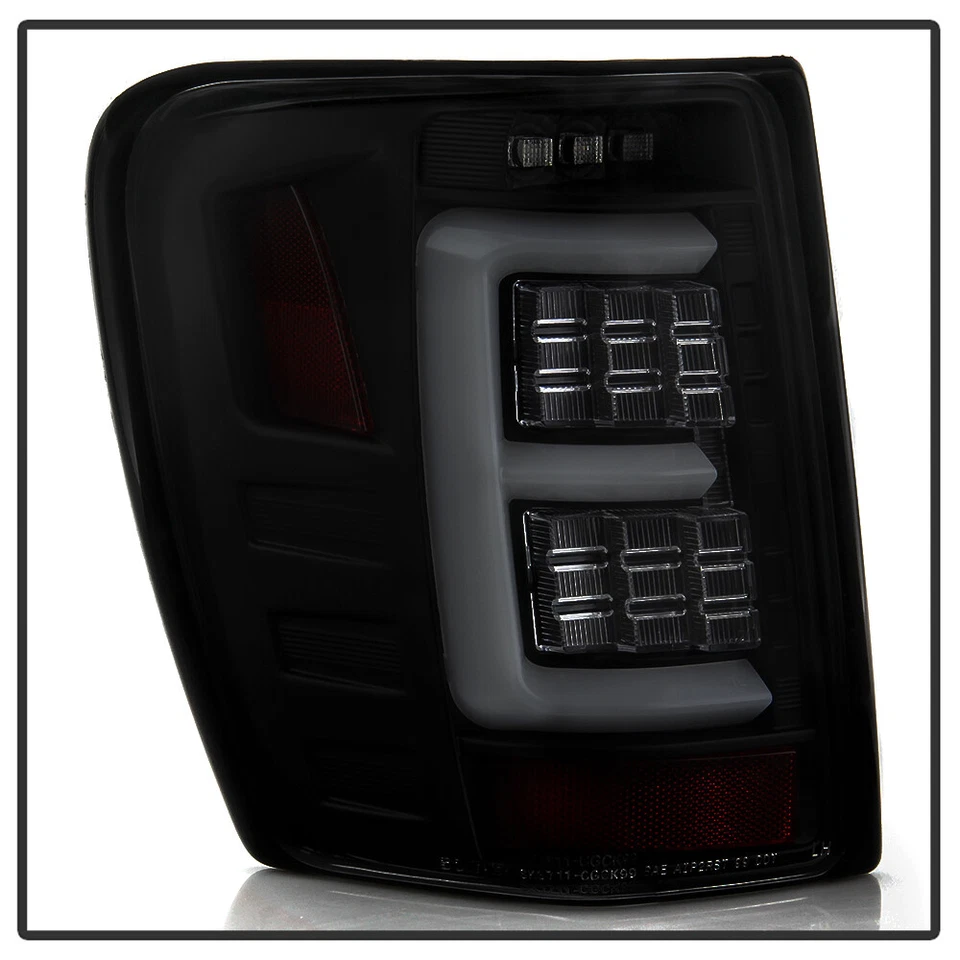 [Actualización con LED completo] Luces traseras negras ahumadas para Jeep Grand Cherokee 1999-2004 Foto 3 de 4