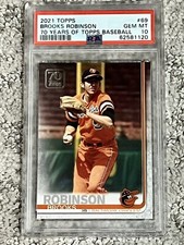 PSA 10 BASEBALL CARD HOF 2021 TOPPS 70 YEARS OF BROOKS ROBINSON ORIOLES