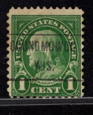 EFO SN 632 Precancel Type 471 NG Error- OCONOMOWOC WIS. - Misspelled OCONDMOWOC