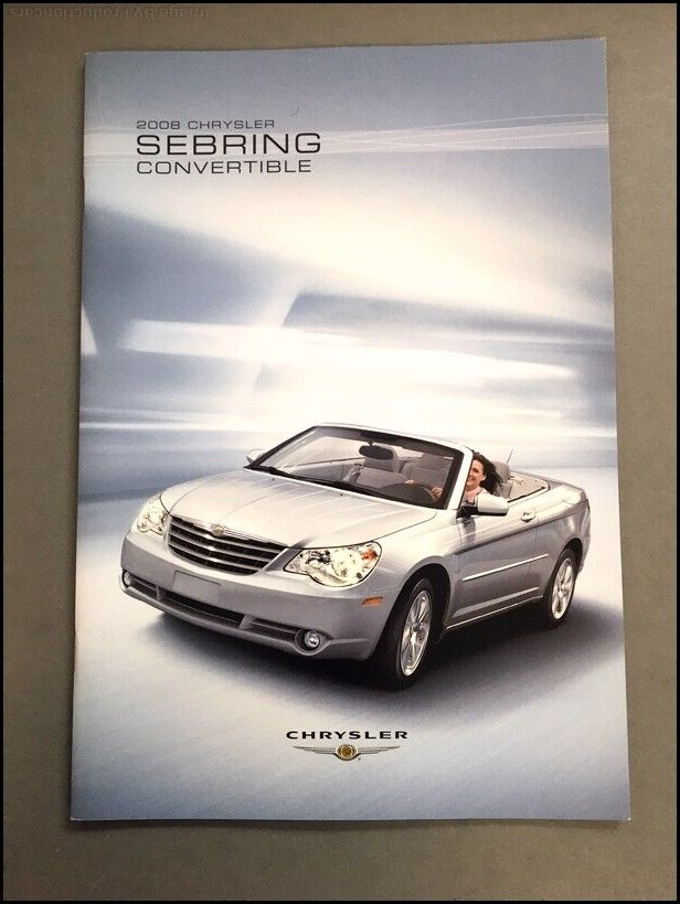 2008 Chrysler Sebring 36-page Original Car Sales Brochure