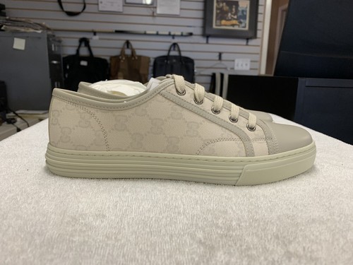 Mens Gucci GG Canvas Low Top Beige 