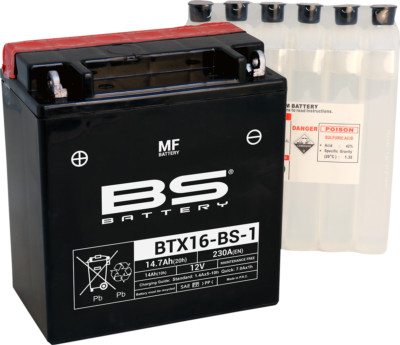BS BATTERY - Battery BTX16-BS-1 YTX | 300623