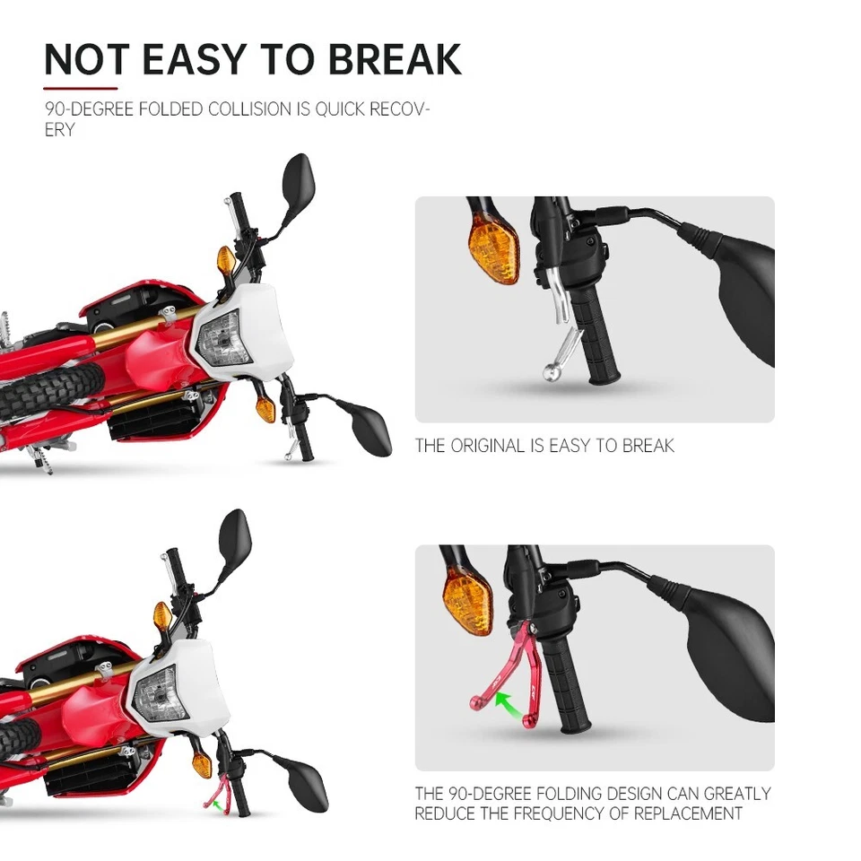 Front Brake Master Cylinder Lever For KAWASAKI KLX650R KLX300R 250R KDX 200R 250 — 第 3/4 张图片