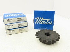 Martin 50BS19HT 1 Roller Chain Sprocket 50/ 5/8" 1" Bore 19 Tooth Lot of 4