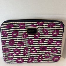 Marc by Marc Jacobs 15 Laptop Sleeve Black White Pink Lips