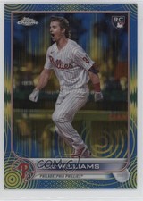 2022 Topps Chrome Sonic Blue & Yellow Pulse Refractor 29/75 Luke Williams 1ep3