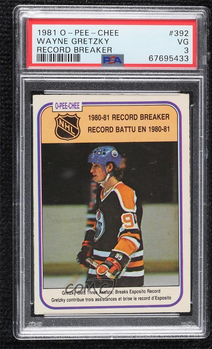 1981-82 O-Pee-Chee Wayne Gretzky #392 PSA 3 HOF 13og