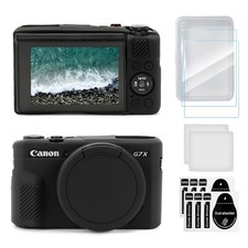 TYUANDOUER G7X II Camera Case & LCD Screen Protector Accessories Kit, Black