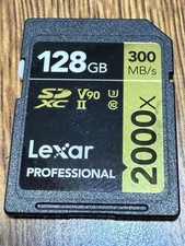 Lexar Professional 2000x 128GB Class 10 SDXC Memory Card - LSD2000128G-BNNNU