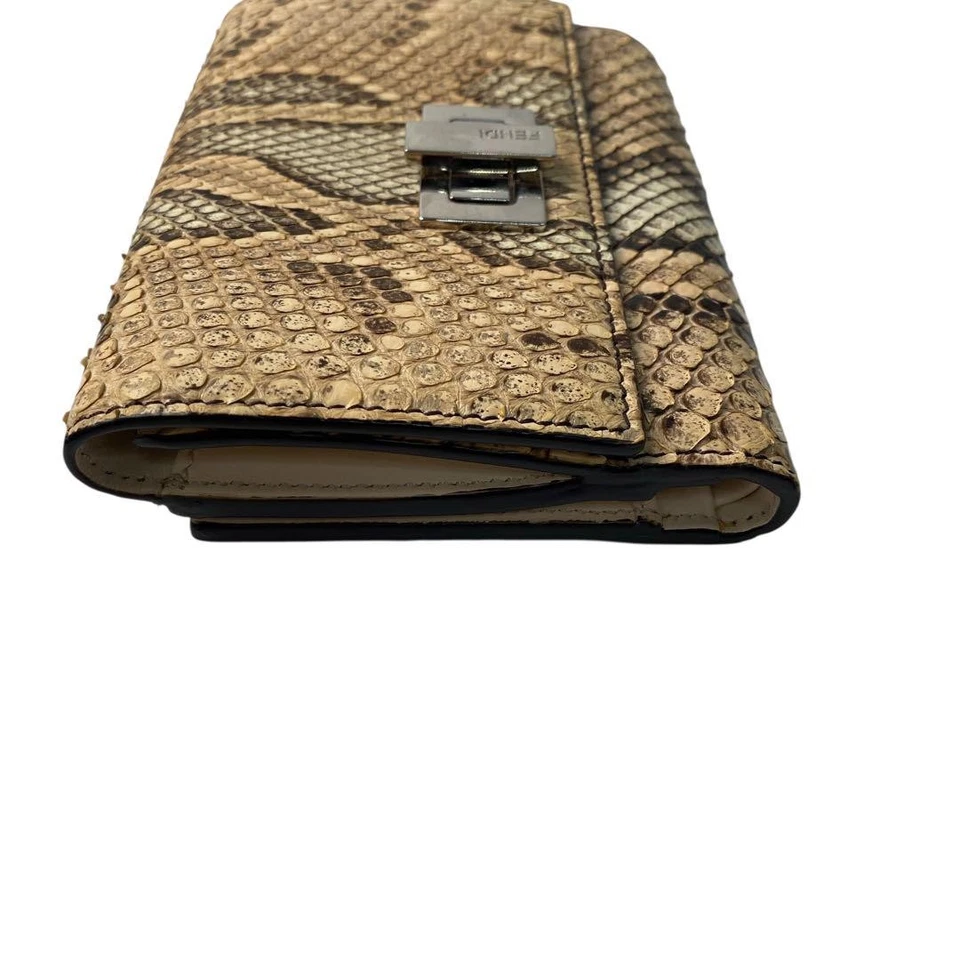 Cartera Fendi Triple Python peekaboo excelente regalo Envío gratuito Foto 4 de 4