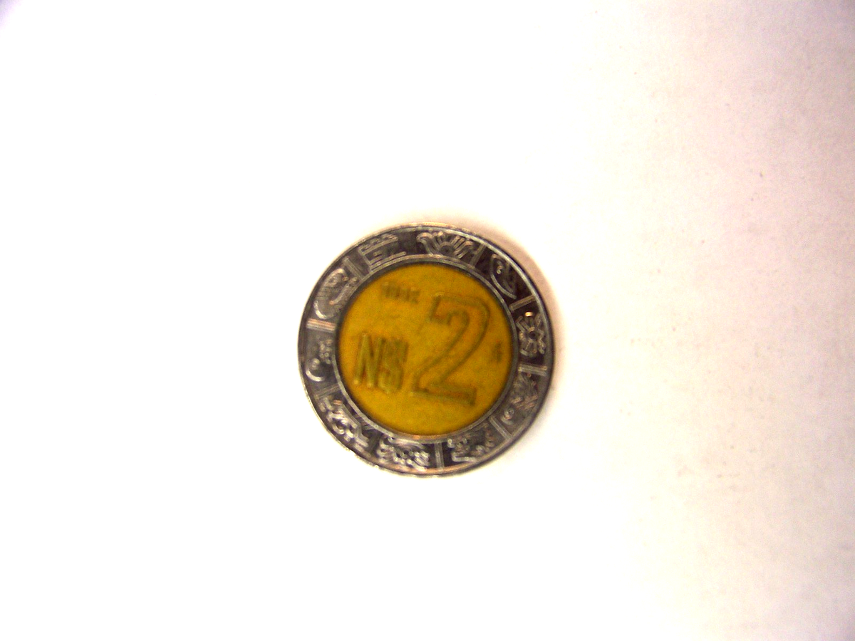 No.２アンティーク メキシコ硬貨 peso 1992 or 2002 or 2004 or 2010 or 2023 BI-METAL Mexican Mexico 2