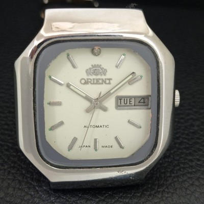 JAPAN VINTAGE ORIENT CRYSTAL AUTOMATIC 46943 MENS ORIGINAL DIAL