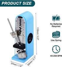 Mechanical Metronome Mini High Accuracy for Piano Guitar Violin