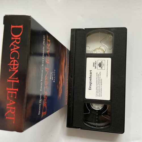 Dragon-heart (VHS, 1997) Dennis Quaid Sean Connery David Thewlis Promo Screener - Picture 5 of 5