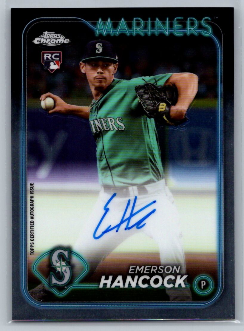 2024 Topps Chrome #RA-EH Emerson Hancock Rookie Autographs