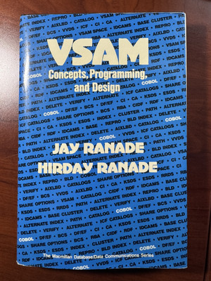 VSAM Concepts Programming and Design by Jay Ranade & Hirday Ranade Vintage 1986
