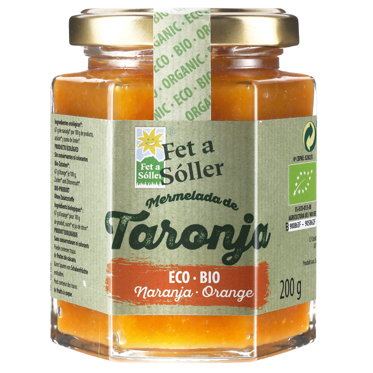 Mermelada de naranja ecológica Mallorca - Fet a Sóller | Mermelada mallorquina |...